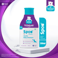 SPOO Tedibar Gentle Baby Shampoo 200Ml No Tears|Gentle On Scalp|No.1 Pediatrician Prescribed Shampoo*- By Torrent Pharma (Pack Of 2)