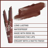 Forever52 Daily Life Velvet Rose Matte Long Lasting Crayon Lipstick (Enriched With Rose Oil) Hydrating Lip Color Bold Silky Finish Look