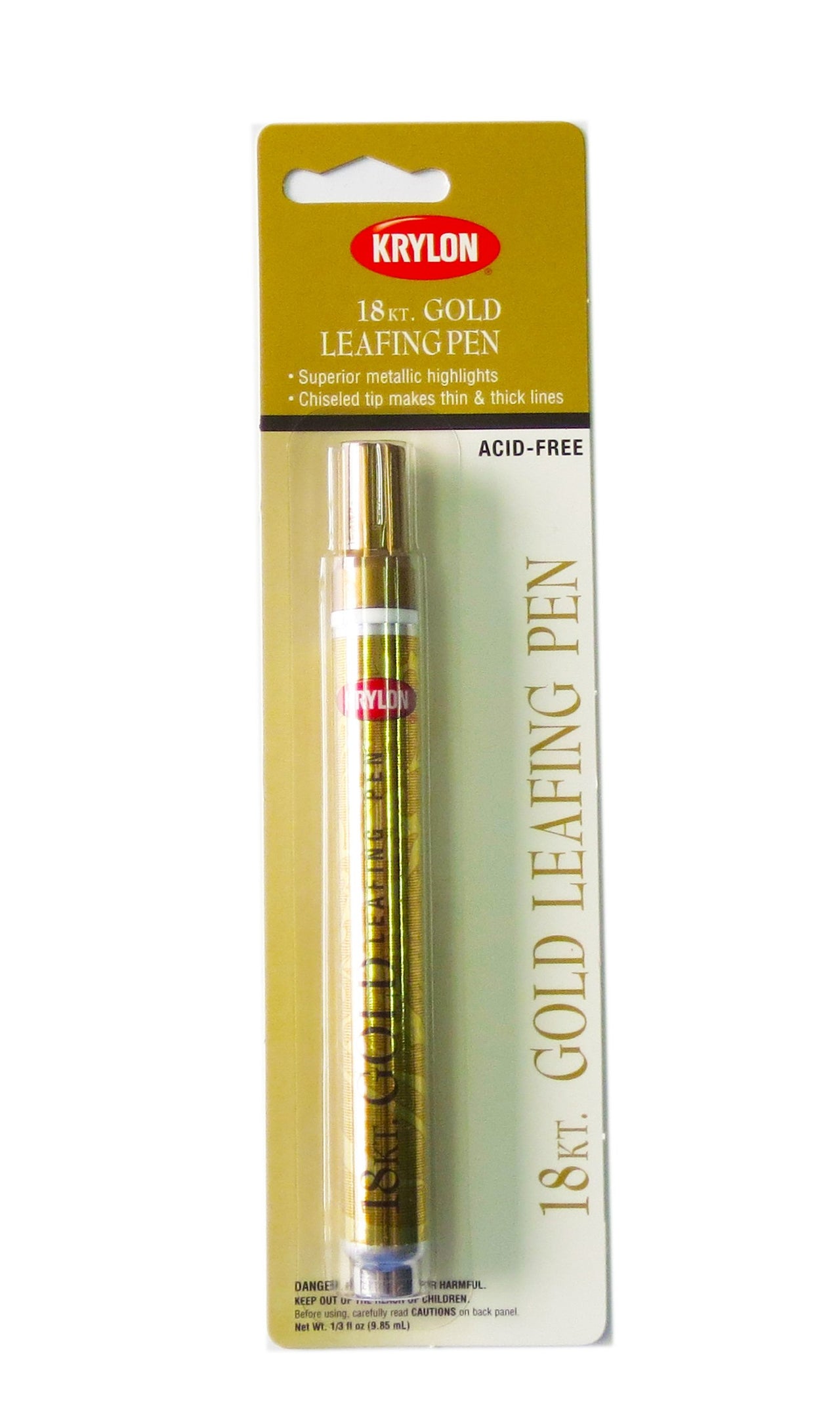 Krylon K09901A00 Leafing Pen, Gold, .33 Ounce, 1 Count (Pack of 1)