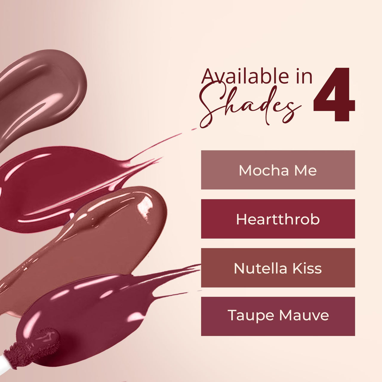 Carlton London Matte Liquid Lipstick Smudge-Proof | Long Lasting |Highly Pigmented |Makeup Gift Set - 4 CLGCBL4_1.7ml