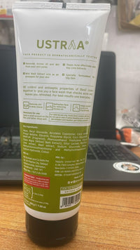 Ustraa Face Wash - Oily Skin - 200g | With Basil & Key Lime - For Acne-Prone Skin | Checks Acne & Blackheads & 20% Vitamin C Face Serum - 30ml | 20% Vitamin C in Pure form | Anti-Aging, Brightening