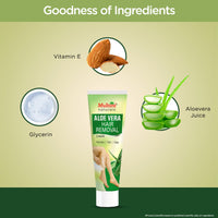 Multani Naturals Aloe Vera Hair Removal Cream 60 ml (Pack of 2) | Gentle formula Enriched with Aloe Vera and Vitamin E | Painless, Easy and Effective Hair Removal for Men and Women