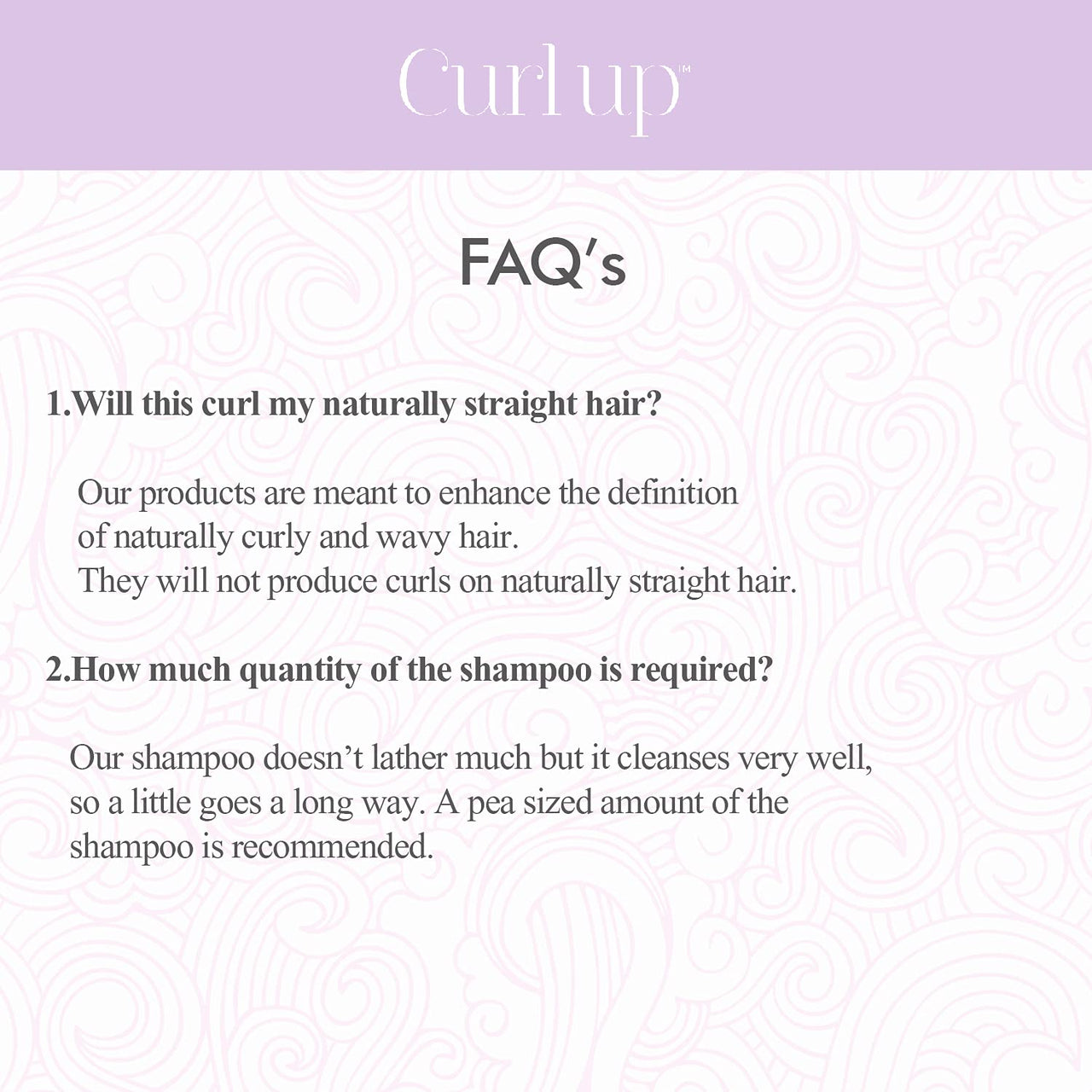 Curl Up Moisturising Curly Hair Shampoo - For Dry, Frizzy, Wavy & Curly Hair - Sulphate, Paraben And Silicone Free - 200 ML
