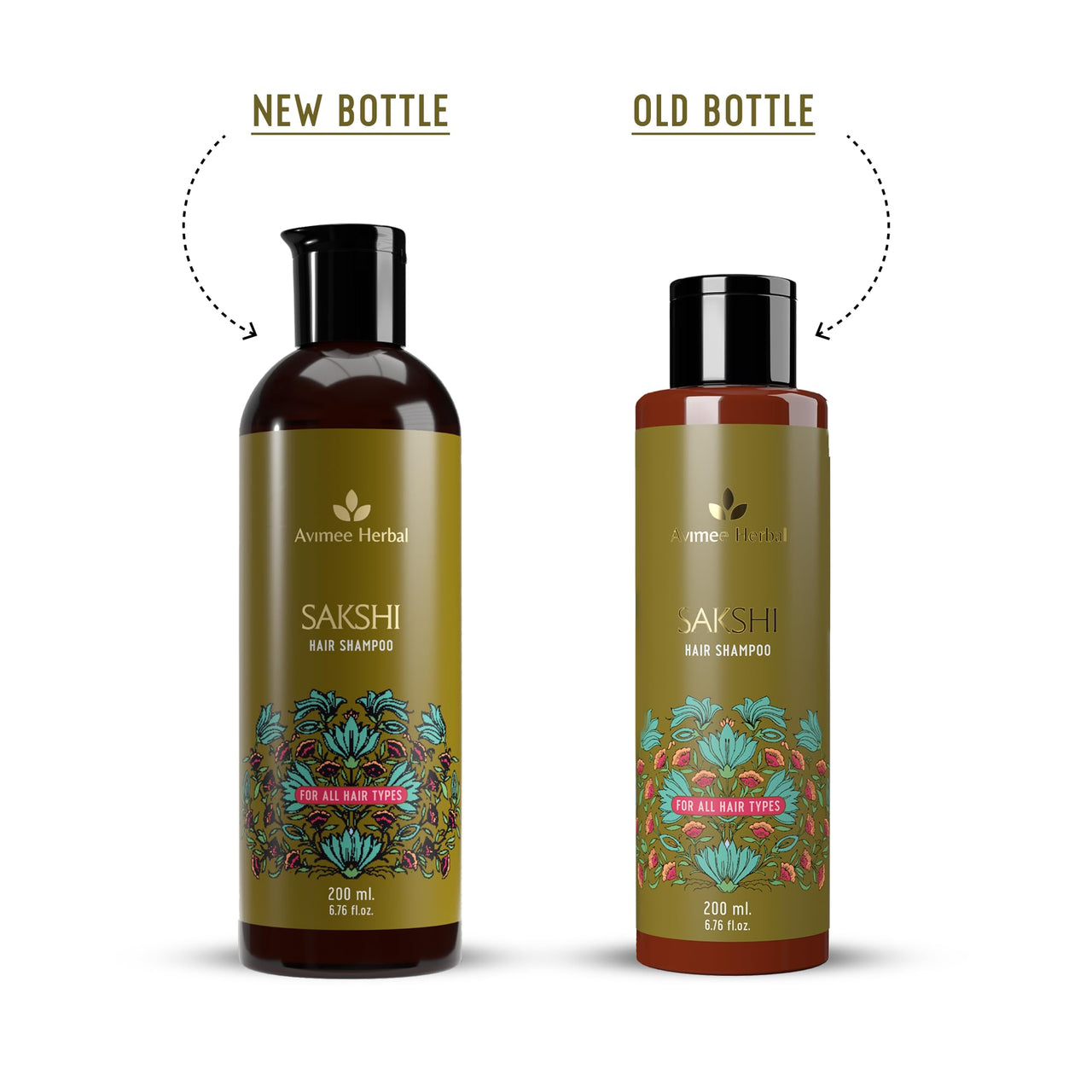 Avimee Herbal Sakshi Hair Shampoo | Deep Cleaning Shampoo | With Aloe Vera, Apple Cider Vinegar, Rice Protein & Tea Tree Oil | SLES Free | 200 mL