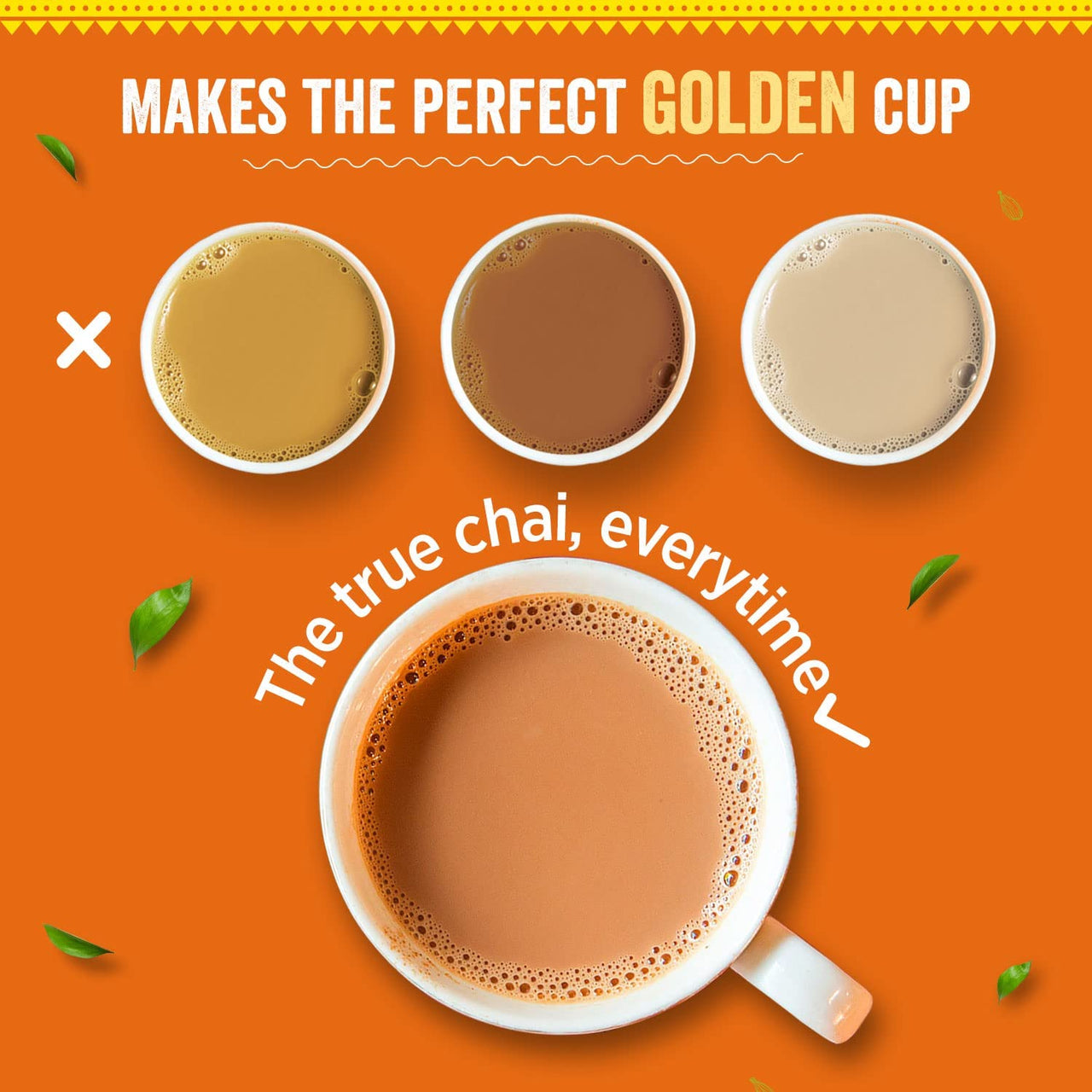 Chaayos Instant Tea Premix - Ginger Flavour - Low Sugar (36 Sachets) | Instant Tea | Tea Premix | Ginger Tea | Ginger Chai | Assam Tea | Flavored Tea | Adrak Chai Mix 390 Gram