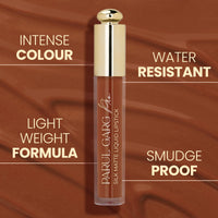 Parul Garg Beauty Silk Matte Liquid Lipstick | Long-Lasting & Smudge-Proof | Soft Matte Finish | Vegan & Clean Beauty | Hydrates with Shea Butter & Vitamin E | Shade: Chocolate Cosmos 03 - Deep Brown, 3ml