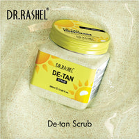 DR.RASHEL De-Tan Scrub For Face & Body (380 Ml) | Revitalizing Tan Removal || Cleanser,Dead Skin|| Blackhead Remover For Deep Exfoliation Scrub