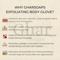 Sandalwood Saffron Magic Soaps 100Gm & Exfoliating Body Gloves Paraben Free | Chandan & Kesar Soap | Handmade Soaps For Men & Women | Glowing Natural Refreshing Skin | Tan Removal (Glove)