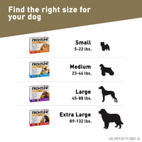 Frontline Gold Flea & Tick Treatment for Large Dogs Up to 45 to 88 lbs., Pack of 6 6 Count