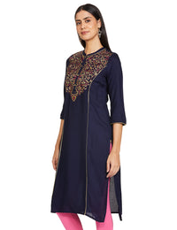 Aurelia Women's  Viscose Regular Kurta