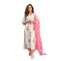 Royal Export Women's  All Over Floral Printed Salwar Suit Set