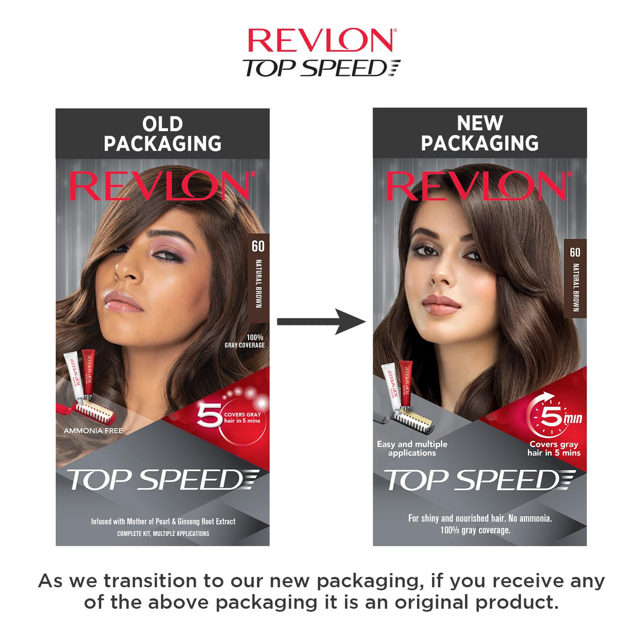 Revlon Top Speed Hair Color - Women-Natural Brown 60