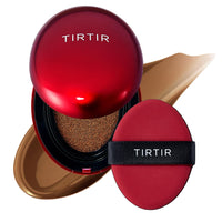 TIRTIR Mask Fit Red Cushion Foundation, Full coverage, Skin fit, Satin Glow Finish, Korean Cushion Foundation #45W CHESTNUT, 4.5g