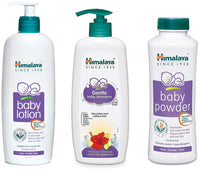 Himalaya Baby Shampoo (400 ml), Powder (400g) & Herbals Lotion (400ml)