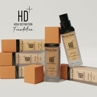 Seven Seas HD High Definition Foundation, SPF 30, Satin Finish, Oil Free and Long lasting Liquid Foundation for Women (03-Natural, 40ml)