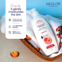 Meglow Combo of Aloe Vera Moisturizing Cold Cream Moisturizer Cream with SPF 15 Protection & Peach - Body Lotion Best Moisturizer for dry skin