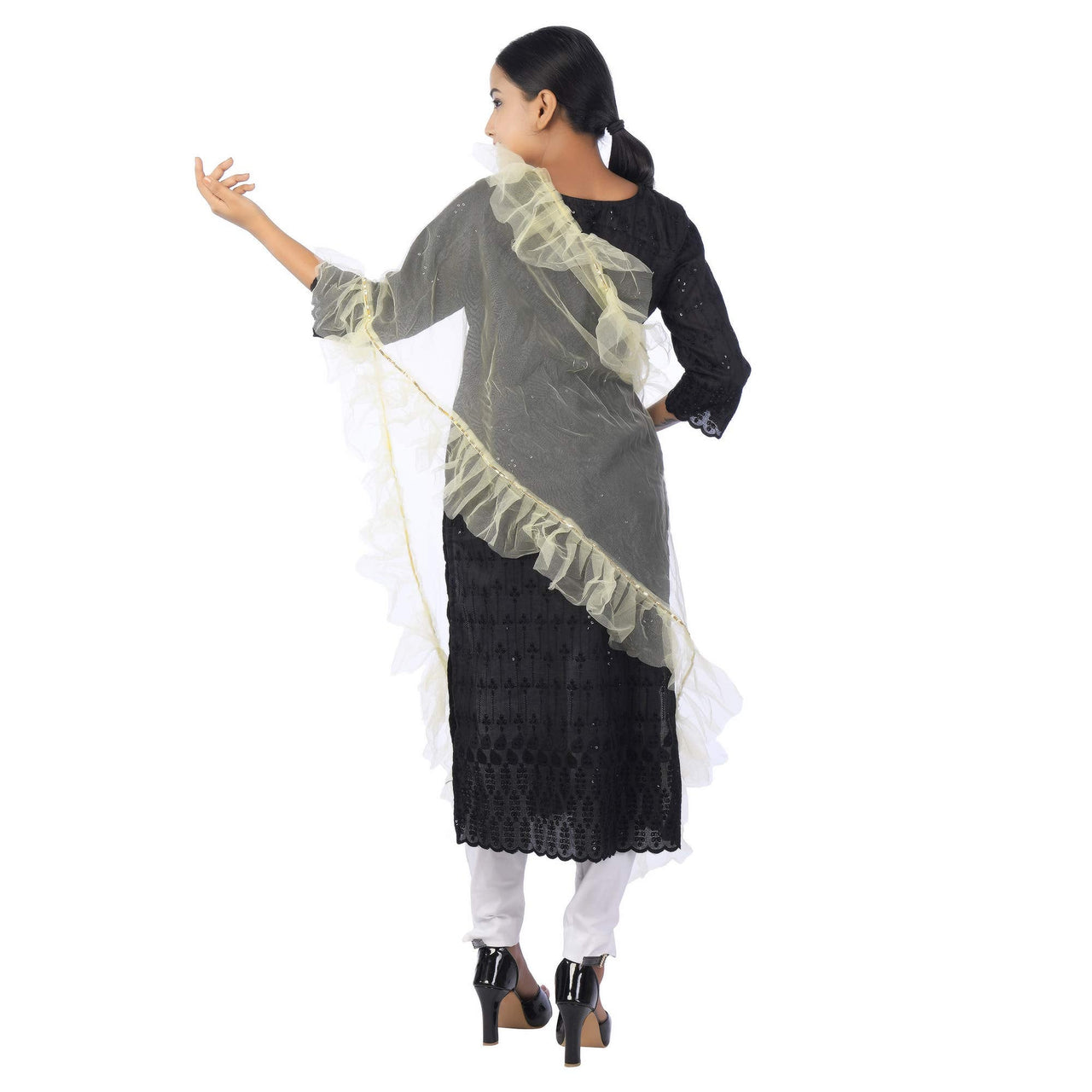 Traditions Bazaar Women's  Starred Net Dupatta