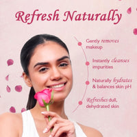 Dabur Gulabari Rose Glow Face Cleanser - 100ml | Gentle Cleanser for All Skin Types | Cleaner, Balanced & Hydrated Skin