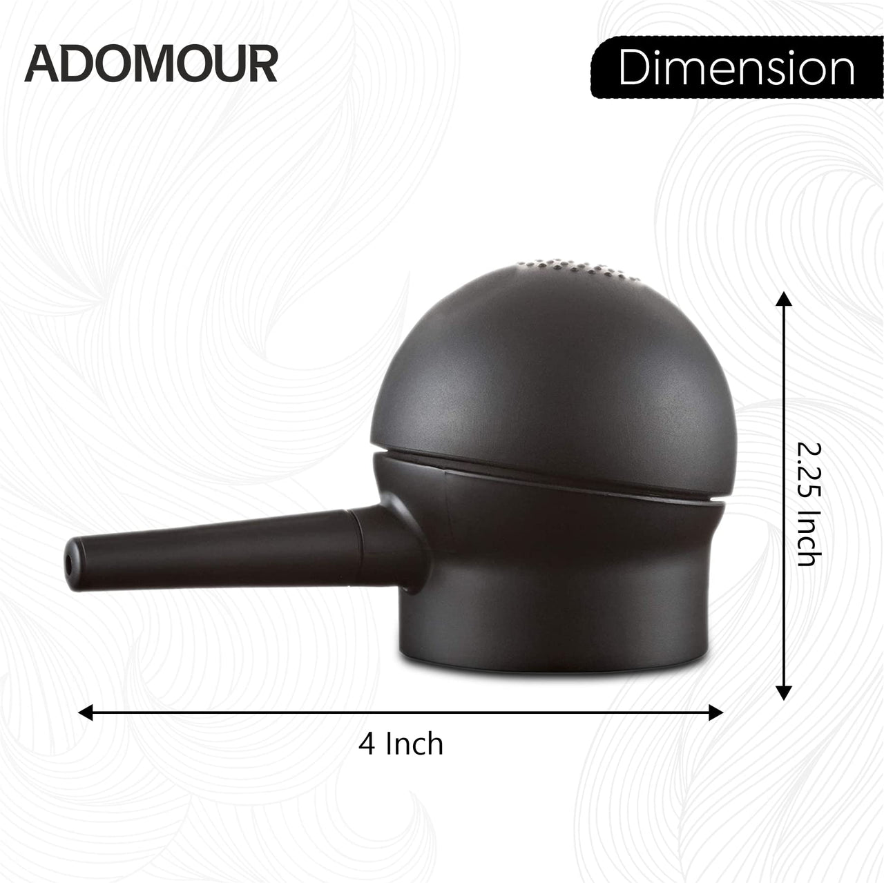 ADOMOUR Hair Fiber Spray Applicator Pump for Bottle, Easy to Use Sprayer Pump for Men and Women - Black