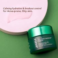 Asaya Barrier+ Oil-Free Moisturizer | Niacinamide, Hyaluronic Acid & Ceramides | With Dendriclear™ for Acne-Prone Skin | Fights Active Acne & Prevents Breakouts | Strengthens Skin Barrier | Lightweight, Non-Greasy & Hydrating | Cica for Soothing & Oil Con