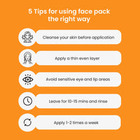 Karrot Natural Skincare Carrot Face Pack for Brightening Skin, Carrot Nourishing Facial Pack, Enhances Complexion and Evens Tone, Contains Retinol, Squalane, Honey and Shea Butter, For Women and Men, All Skin Types, 100 gms