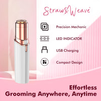 Eyebrow Trimmer | Facial Hair Removal Machine For Women | Private Part Epilator | 200 mah Rechargeable | 1 Year Warranty | Chin Cheek Upper Lip Remover Razor
