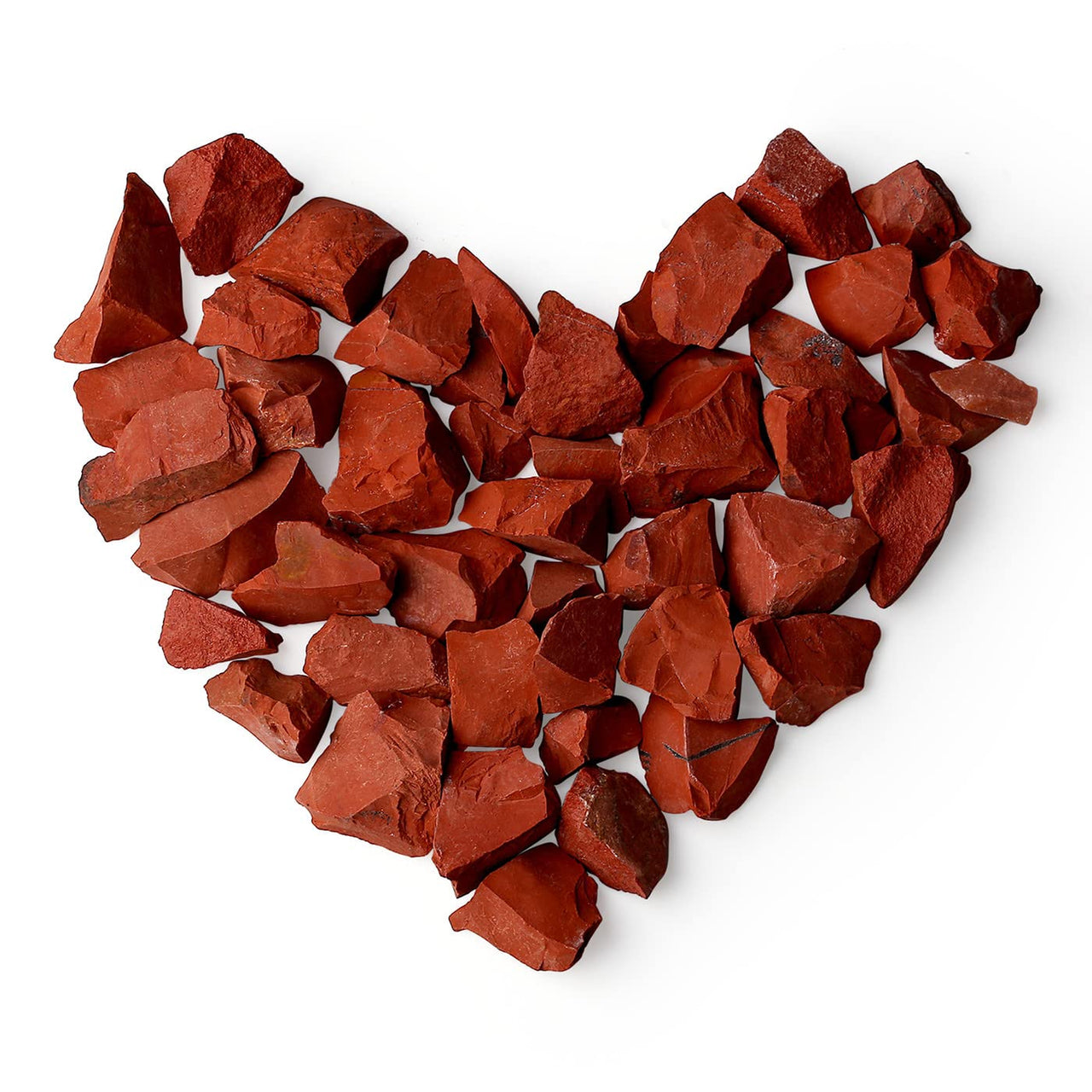 DUQGUHO Red Jasper Natural Crystal Quartz Bulk Raw Rough Healing Crystal Stones Reiki Crystal Stone Tumbling Cabbing Fountain Rocks Polishing Cutting Gemstone 0.45 lbs Red Stone