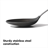 OXO Steel Silicone Cooking Spoon Steel Silicone Spoon