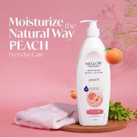 Meglow Pro-Care Moisturizer Body Lotion for Women/Men (500ml)–Enriched with Peach Extract | Body Lotion for Dry Skin | Deeply Hydrates with 48hrs Moisture Lock Technology