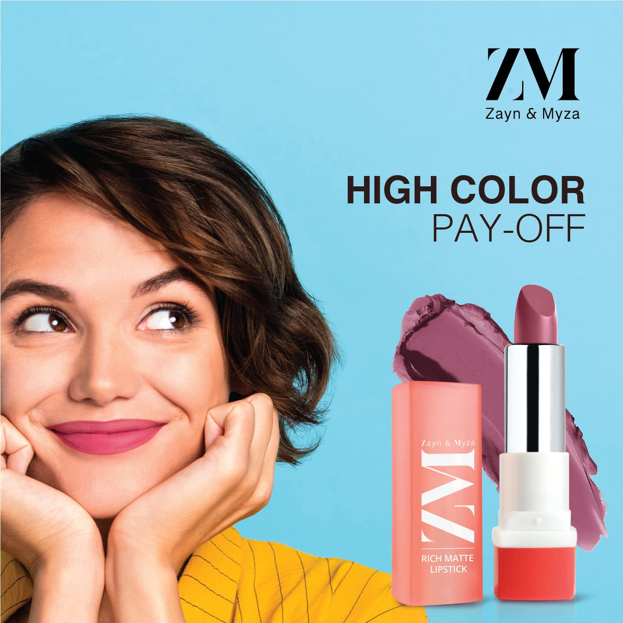 ZM Rich Matte Creamy Bullet Lipstick, Trend Setter, 4.2 G