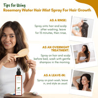 Mystiq Living Rosemay Hair Spray for Growth, Super Combo(Pack of 2)- 200 ML | Rosemary Water Helps Reduce Hair Fall