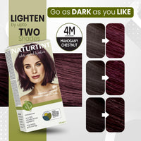 Naturtint Permanent Hair Colour Gel Mahogany Brown 4M | For Optimal Scalp Care | Long Lasting Hair Colour | Ammonia Free Vegan | No Parabens | Enriched with Olives & Organic Shea Butter