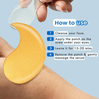 Glamveda Advanced Age Support Under Eye Patch | 1% Copper Peptide, Multi-Peptide & Hyaluronic Acid | Smooths Wrinkles, Reduces Puffiness, Fades Dark Circles & Firms | 30 Pairs