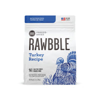 BIXBI Rawbble Freeze Dried Dog Food, Turkey Recipe, 12 oz - 96% Meat and Organs, No Fillers - Pantry-Friendly Raw Dog Food for Meal, Treat or Food Topper - USA Made in Small Batches 12 Ounce (Pack of 1)
