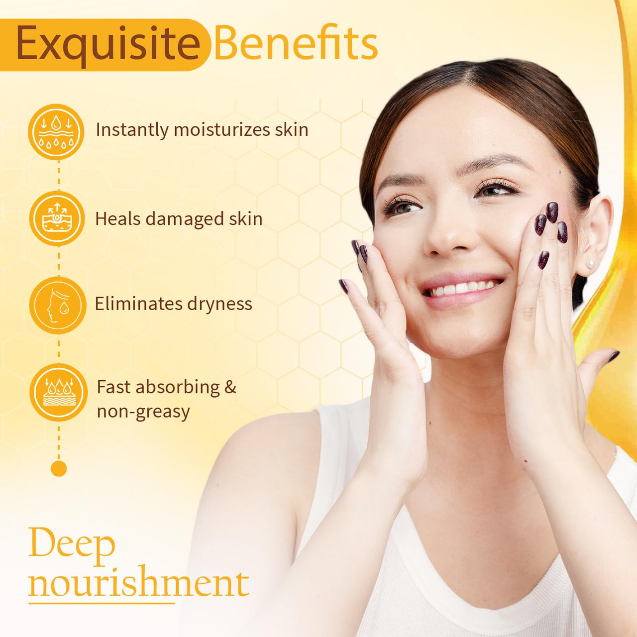 Ayouthveda Dates & Honey Moisturising Cold Cream| Deep Nourishing & Skin Hydrating Moisturizer | Removes Skin Dryness With Fast Observing & Non-Greasy Solution (Pack of 1-50g)