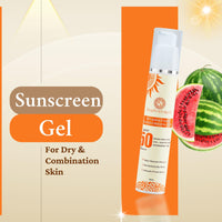 SOPHISTIQUE Hydrating Sunscreen Gel SPF 50 PA+++ for Oily Skin, UVA+UVB Protection, Oxybenzone Free, Water Resistant, Dermatologically Tested, Sunscreen SPF50 for Dry & Combination Skin, 50 m, Pack of 1