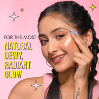 Blue Heaven Prime & Shine Flawless Illuminating Primer + Strobe Cream | Primer + Highlighter + Moisturiser |Infused with Vitamin C and Niacinamide for naturally glowing skin, Golden Pink, 25g