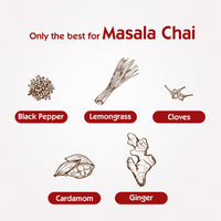 Society Tea Masala Chai | 250 g | Pack of 1 | 100% Assam | Enriched with Cardamom Ginger Cloves Black Pepper and Lemongrass | Classic Masala Tea | Refreshing | All Natural | No preservatives