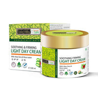 Indus Valley SPF 25 Soothing & Firming Light Day Cream With Aloe Vera And Rose Water For All Skin Type, 100ml