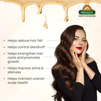 Biosash Sea Buckthorn Hair Oil 100ml | Ayurvedic Hair Care with Sea Buckthorn Berry, Almond & Castor Oil | Rich in Omega 3 6 7 9 & Vitamin E | Hair Fall Control & Hair Growth