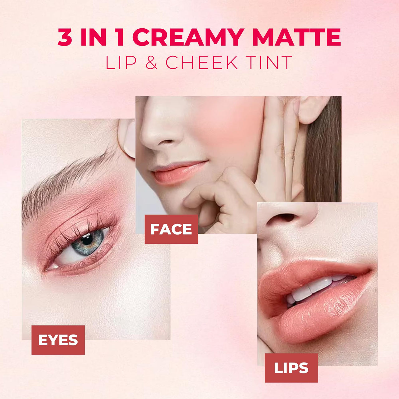 Shryoan Perfect Pout Lip and Cheek Tint Creamy Matte| Matte Lip & Cheek Tint with Easily Blendable and Light Weight, & Cruelty-Free (10g) (Shade 07)