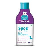 Spoo No-Tear Formula baby shampoo from Tedibar Family | Gentle on Scalp | No. 1 Pediatrician Prescribed * 125ml - By Torrent Pharma