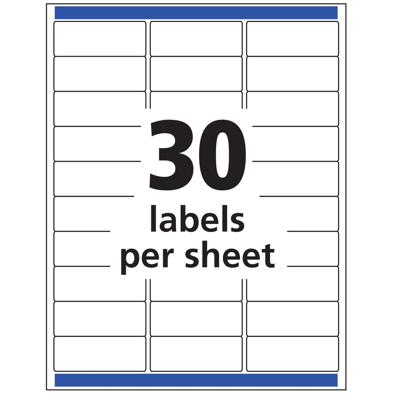 Avery Printable Address Labels with Sure Feed, 1" x 2-5/8", Matte Clear, 1,500 Blank Mailing Labels (05660) 1,500 labels