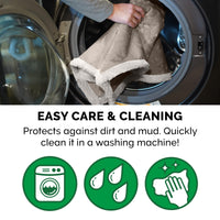 Furhaven Waterproof & Self-Warming Throw Blanket for Dogs & Indoor Cats, Washable & Reflects Body Heat - Soft-Edged Terry & Sherpa Dog Blanket - Dove, Medium Blanket - Soft Edged Terry & Sherpa (Dove) Self-Warming & Waterproof