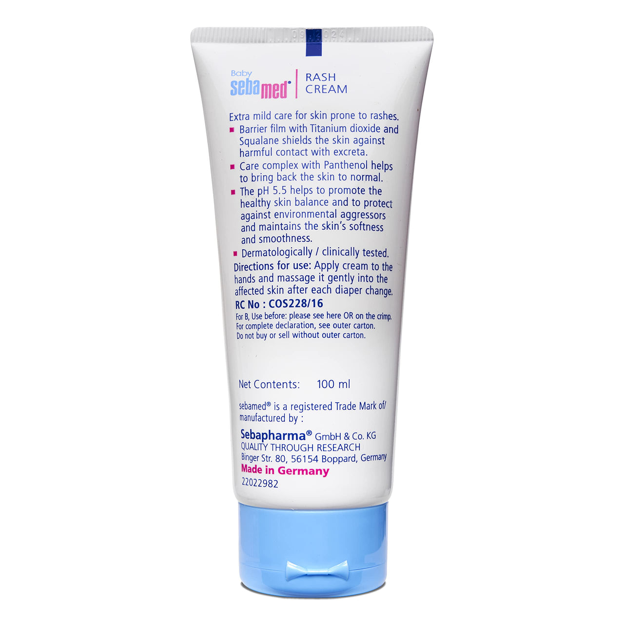 Sebamed Baby Powder with Honeysuckle 200g & Sebamed Baby Rash Cream, 100ml