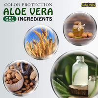 INDUS VALLEY Bio Organic Color Protection Aloe Vera Gel With Argan Oil For Rich Colour & Shiny Hair - (175 x 2 = 350ml) Set of 2