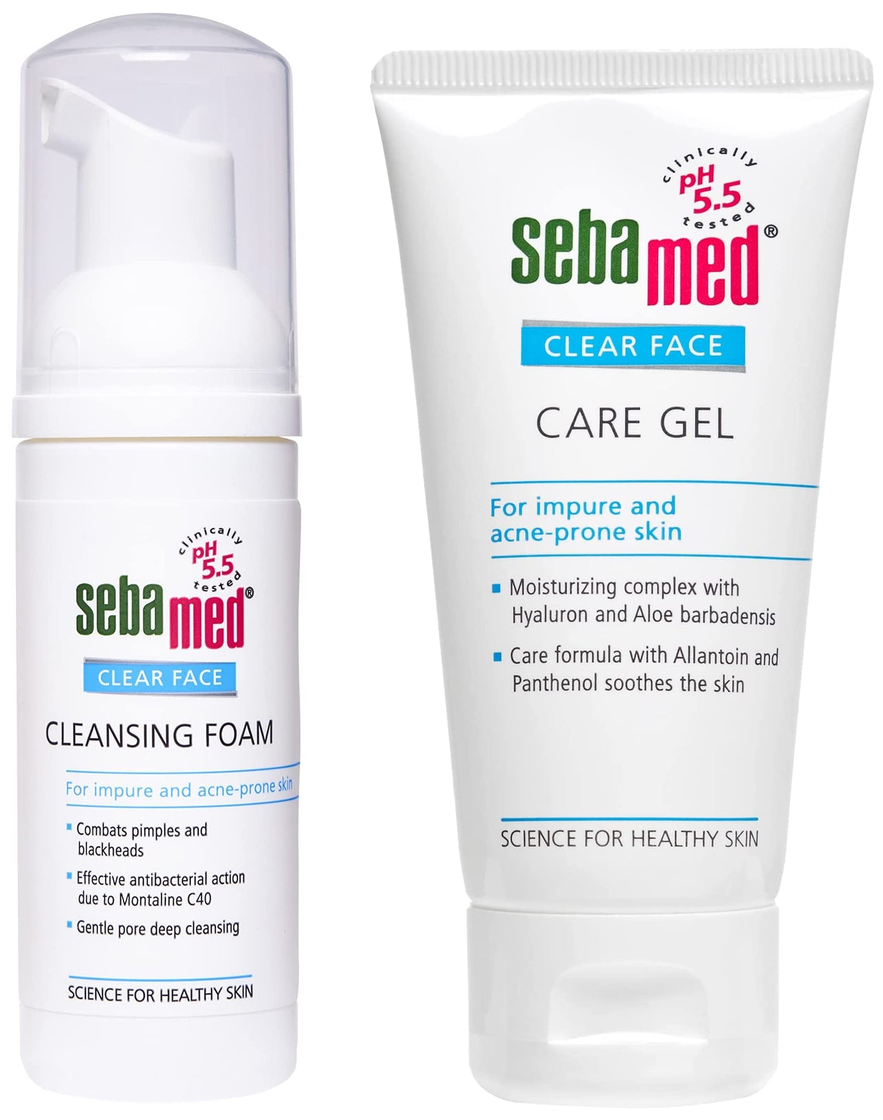 Sebamed Clear Face Care Gel, 50ml & Sebamed Clear Face Foam, 50ml