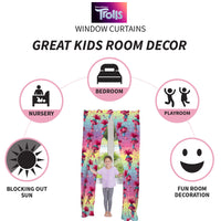 Franco Kids Room Window Curtains Drapes Set, 82 in x 84 in, Trolls World Tour