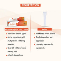 Kozicare Cream Papaya Skin Lightening | Kojic Acid Pigmentation Removal Cream | Niacinamide Face Cream for Glowing Skin | Non-Greasy & Lightweight | Suitable for All Skin Type - 15 g (Pack of 5)