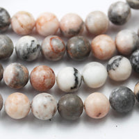 Natural Gemstone Beads for Beads & Bead assortments Energy Healing Crystals Jewelry Chakra Crystal Jewerly Beading Supplies Pink Zebra Jasper 10mm 15.5inch About 36-40 Beads